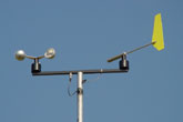 The wind meter stands still.