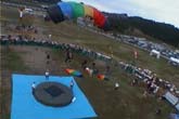 A Chinese girl making a dead center on the final round.