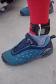 The ProTrack on my ankle.